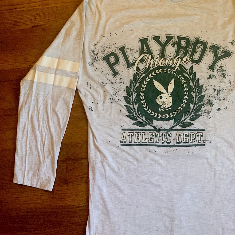 Oversized Varsity Shirt Playboy x Misguided